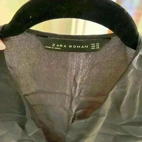 ZARA Boxy Navy Blouse - Medium - Picture 6 of 6